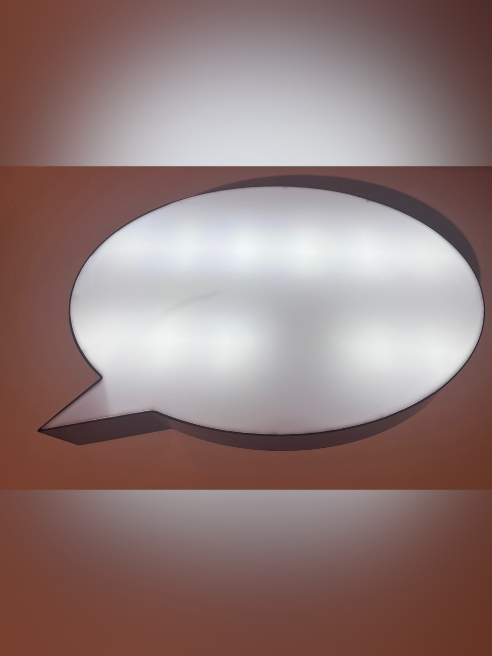 Speech Bubble Dry Erase Light Box Board Wall Light